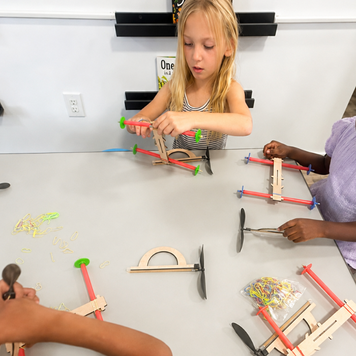 Children in Robotics Lab